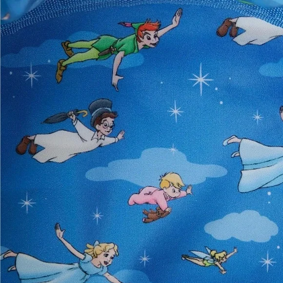 Loungefly Disney Peter Pan Night Glitter Mini Backpack - Picture 5 of 5
